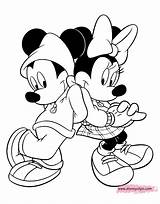 Mickey And Minnie Mouse Coloring Pages 2  Disneyclipscom sketch template