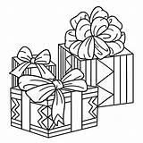 Presents Coloring Pages For Kids sketch template
