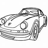 Simple car outline coloring Page Lulu Pages sketch template