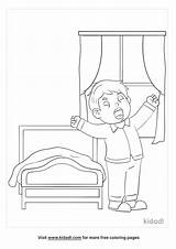 Free Getting Out Of Bed Coloring Page  Printables Kidadl sketch template