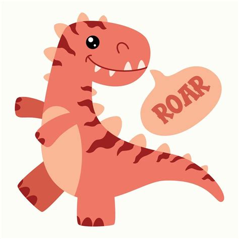 Cartoon Drawing Of A Dinosaur 13481107 Vector Art at Vecteezy