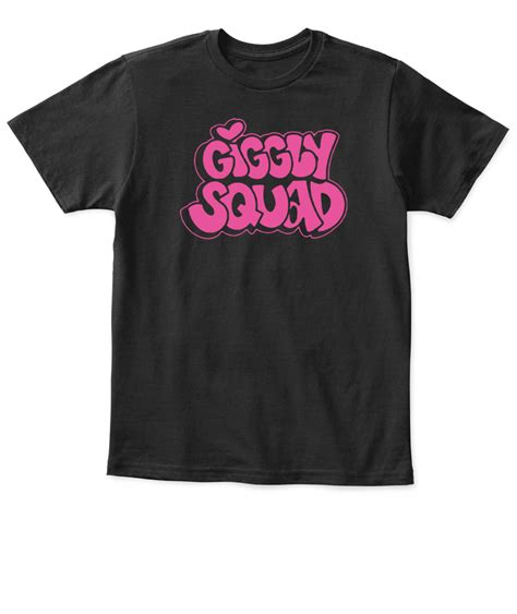 Giggly Squad Black Pink Shirt - Ellie Shirt