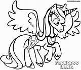 Baby Princess Luna Coloring Pages sketch template