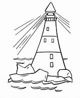 Lighthouses Coloring Pages Online For Kids sketch template