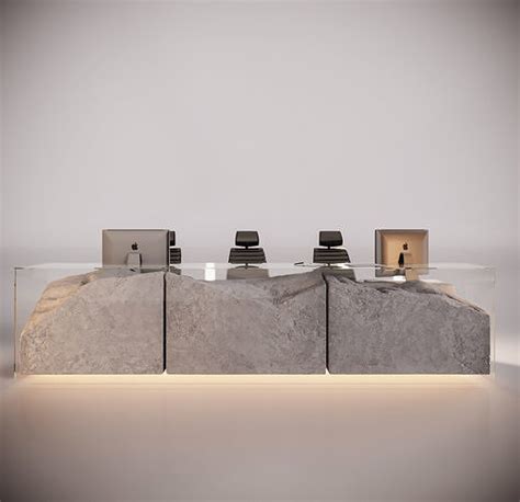 Stone Reception Desk 3D model | CGTrader
