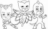 Pj Coloring Pages Masks Sketch Page sketch template
