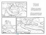 Printable Grand Canyon Coloring Page sketch template