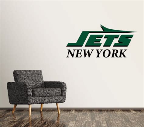 New York Jets Wall Decal Logo Football NFL Custom Decor Vinyl SR110 | eBay