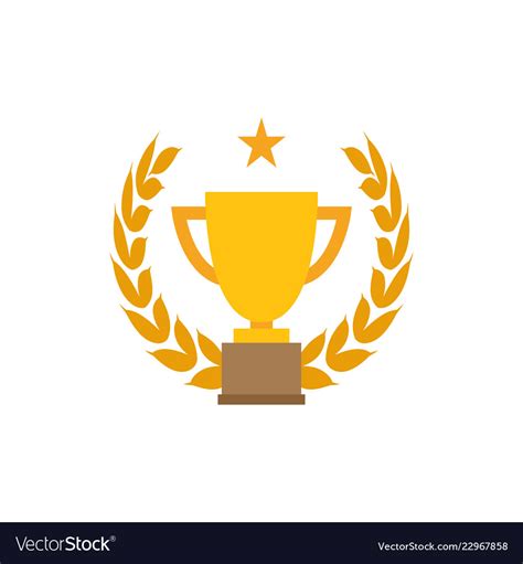 Trophy cup graphic design template Royalty Free Vector Image