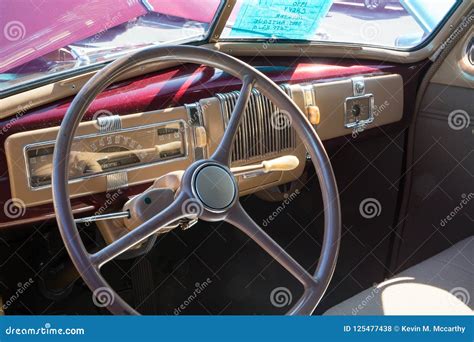 1940 Chevrolet Interior editorial stock photo. Image of machine - 125477438