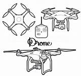 UAV Drone Coloring Pages  sketch template