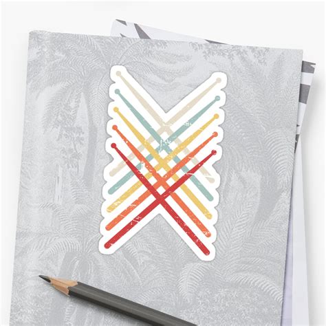 "Percussion Marching Band Drum Sticks" Sticker by ethandirks | Redbubble