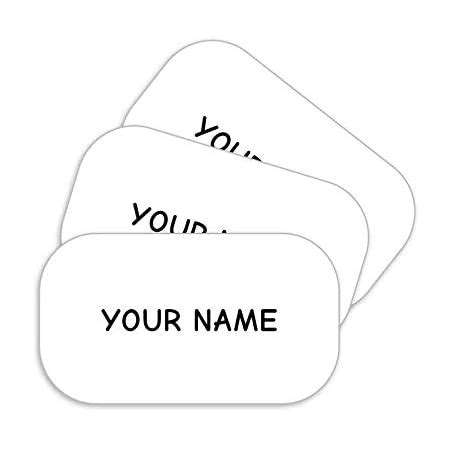 Amazon.com : 40pcs Stick on Name Labels Personalized for Clothing, School Bags, Bottles & More ...