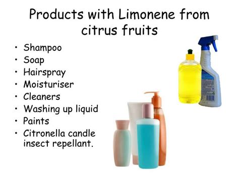 PPT - Using limonene from oranges PowerPoint Presentation - ID:664507