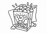Popcorn Coloring Page  Home sketch template