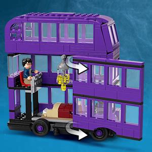 LEGO 75957 Harry Potter Knight Bus Toy, Triple-decker Collectable Set with Minifigures, for Kids ...