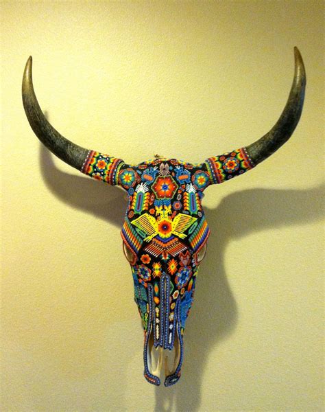 Painted Animal Skulls, Cow Skull Art, Tribal Artwork, Buffalo Skull, Steer Skull, Antler Art ...