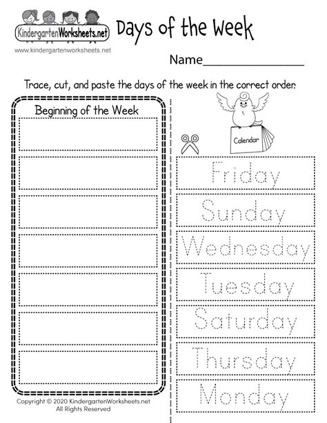 20 Days of the Week Activities for Preschool - Teaching Expertise