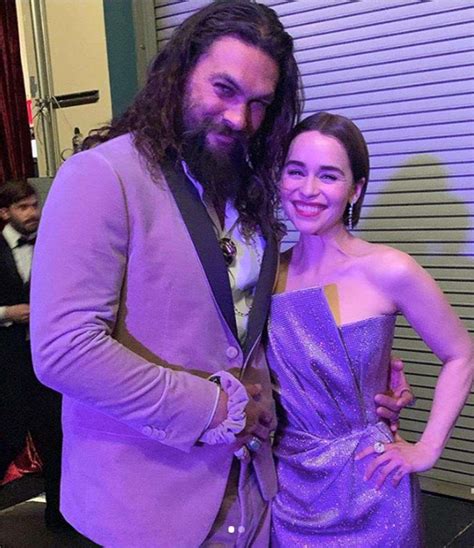 Emilia Clarke and Jason Momoa had Game of Thrones reunion at Oscars ...