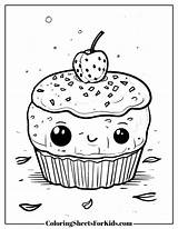 Muffin Coloring Pages Free PDF Printables  Sheets For Kids sketch template