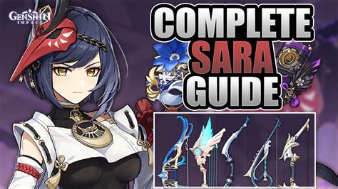 KUJOU SARA - COMPLETE GUIDE - 4★/5★ Weapons, Mechanics, Artifacts, Comps | Genshin Impact - YouTube