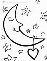 Moon Coloring Pages Printable  Home sketch template