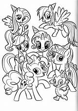 My Little Pony Coloring Pages All Ponies sketch template