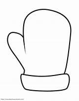 Mitten Mittens Template Printable Outline Clipart Pattern Templates  sketch template