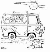 Scooby Doo Mystery Machine Coloring Pages sketch template