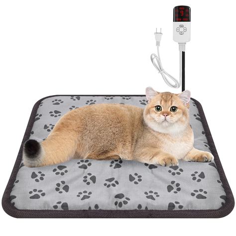 Pet Heating Pad, 9 Adjustable Temperature Dog Cat Heating Pad with ...