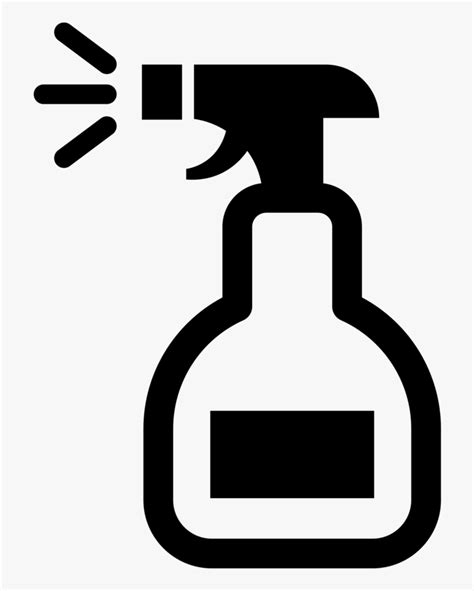 Cleaning Spray Bottle Icon, HD Png Download - kindpng