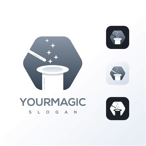 Premium Vector | Magic logo design template ready to use