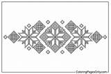 Ukraine Traditional Embroidery Coloring Page  Free Printable Coloring sketch template
