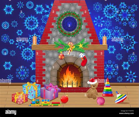 Ornate stone fireplace Stock Vector Images - Alamy