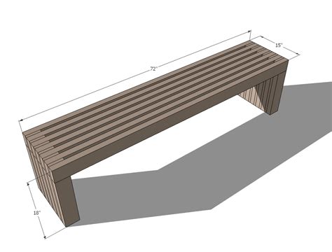 Outdoor Bench Dimensions | Bruin Blog