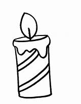 Candle Coloring Pages Free Printable PDF sketch template