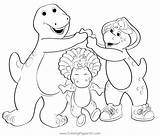 Barney And His Friends Coloring Page For Kids  Free & sketch template