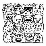 Premium Vector  Cute monster coloring Page sketch template