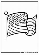 American Flag Coloring Pages sketch template