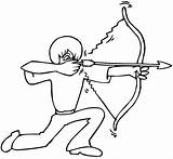 Archery Coloring Pages sketch template