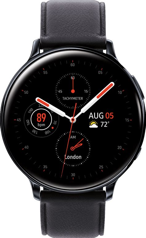 Samsung - Galaxy Watch Active2 Smartwatch 44mm Stainless Steel LTE ...