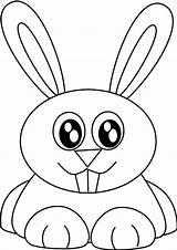 Cute Rabbit Coloring Page  Home sketch template