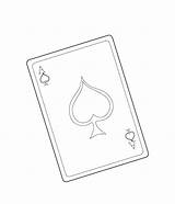 Playing Cards Colouring Page  Free Book For Children sketch template