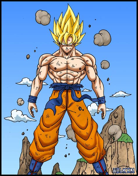 Son goku ssj full power by DBZwarrior on DeviantArt