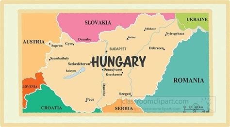 Maps Clipart-hungary country map color border clipart