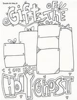 Spiritual Gifts Coloring Page Sketch sketch template