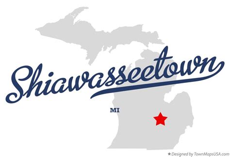 Map of Shiawasseetown, MI, Michigan