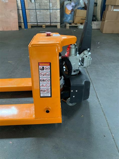 Semi-Electric Pallet Jack 1800kg Width 550mm Length 1175mm Fast Charging 48V