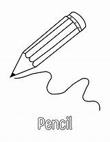 Pencil Coloring Pages sketch template