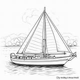 Sailboat Coloring Pages sketch template